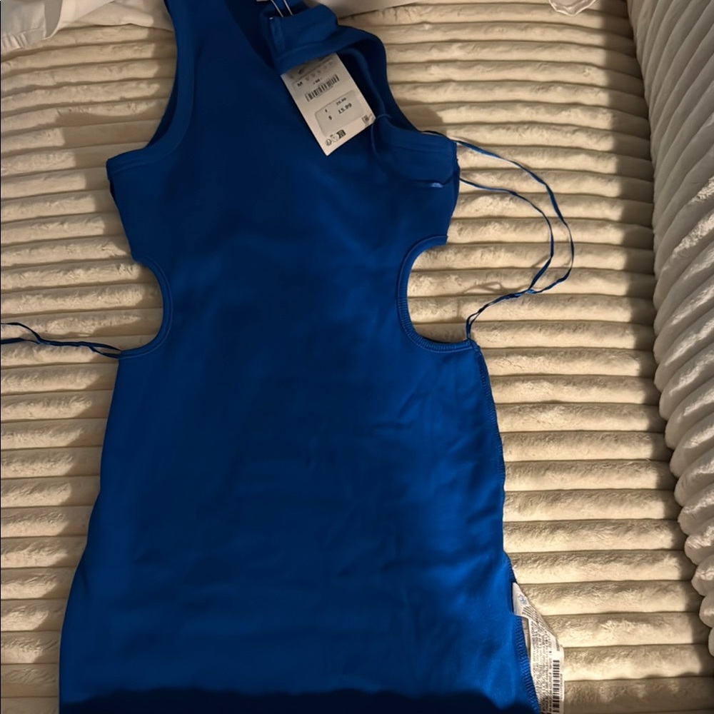 Vibrant Blue Sleeveless Dress